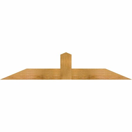 Ekena Millwork Portland Rough Sawn Timber Gable Bracket, Western Red Cedar, 48"W x 10"H x 2"D x 4"F, 5/12 Pitch GBW048X10X0204POR00RWR
